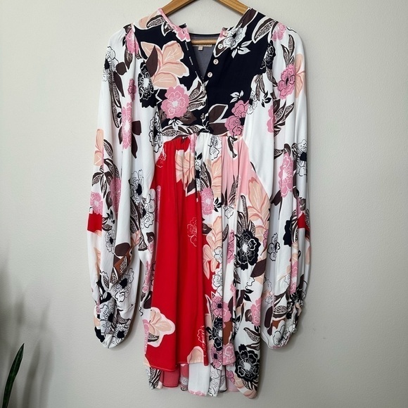 BYTIMO floral puff sleeve mini dress XS - Picture 6 of 13